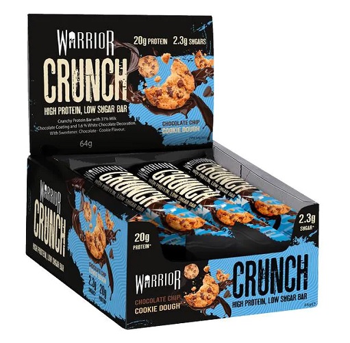 Warrior Crunch High Protein Low Sugar Bar 12x64g Banoffee Pie