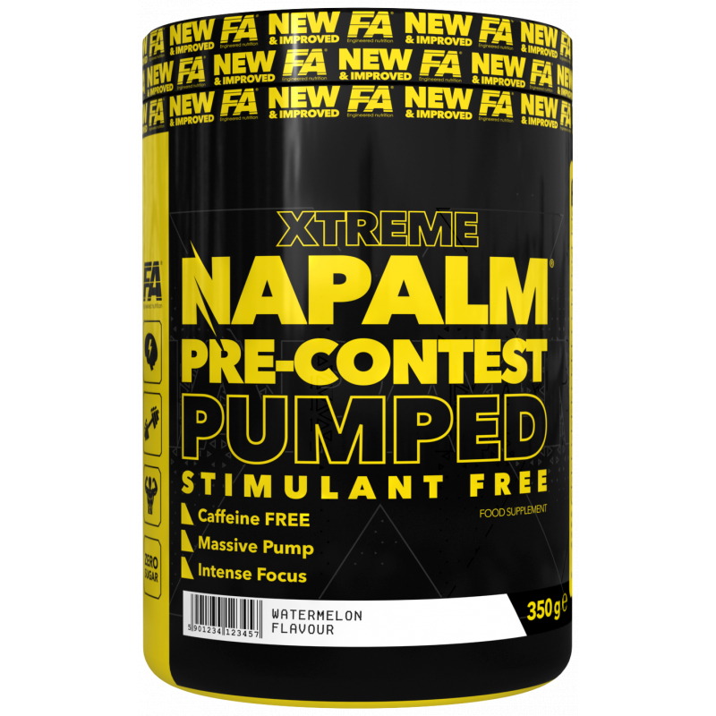 FA Nutrition Napalm PreContest PUMPED STIMFREE - 350g Mango-Lemon