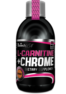 BioTech L-Carnitine + Chrome Liquid Concentrate 500ml Orange