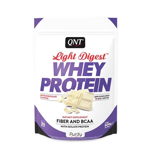 QNT Light Digest Whey Protein 500g Weiße Schoko