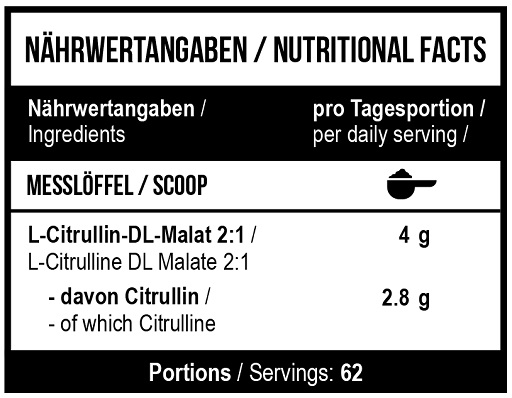 MST - Citrulline 2:1 -  250g neutral
