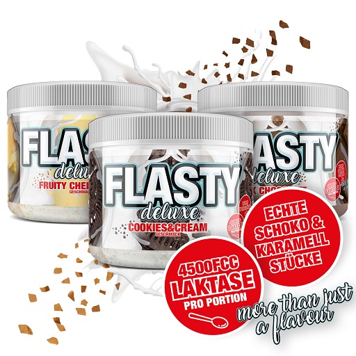 (Blackline 2.0) Flasty DELUXE Geschmackspulver - 230g Cookie Chunks & Cream NEU