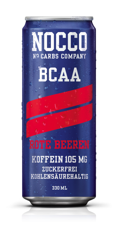 Nocco BCAA Drink blau (24 x 330 ml) Rote Beeren