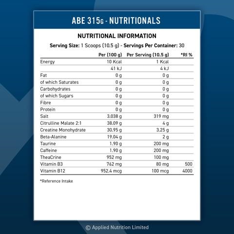 Applied Nutrition A.B.E Ultimate Pre 315g gin & tonic
