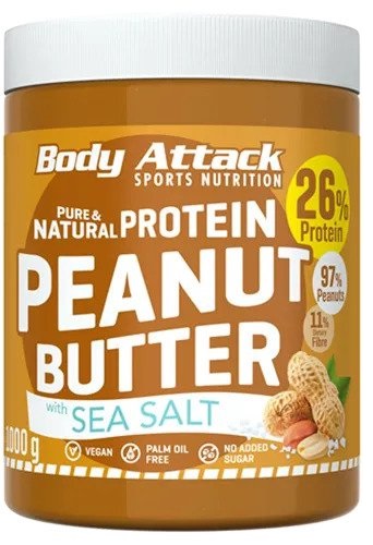 Body Attack Peanut Butter 1000g Crunchy