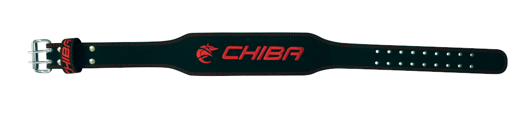 Chiba - 40810 - Ledergürtel schwarz/rot XL