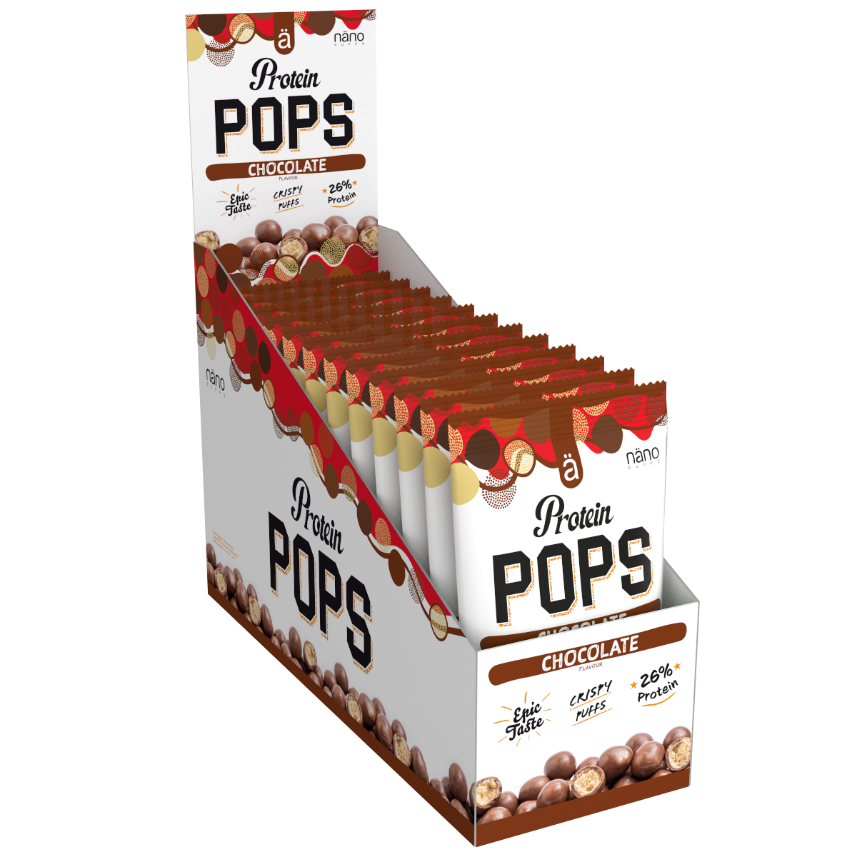 NanoSupps - PROTEIN POPS 12x38g Chocolate 