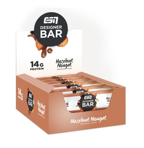 ESN Designer Bar Box 12x45g Hazelnut nougat