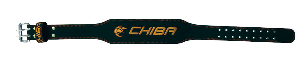 Chiba - 40810 - Ledergürtel schwarz/gold XS