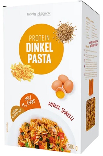 Body Attack Protein Dinkel Pasta (Bandnudeln) 500g